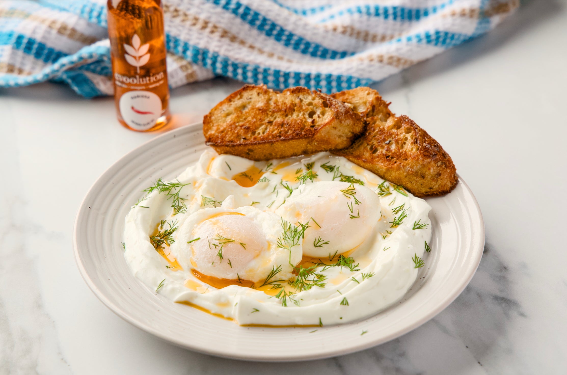 Turkish Eggs with Harissa Olive Oil – Evoolution