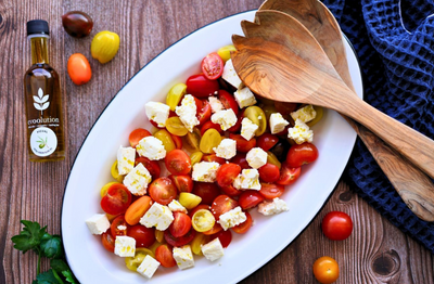 Tomato Feta Salad with Extra Virgin Olive Oil