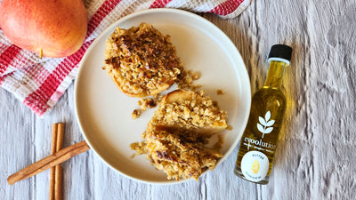 Individual Apple Crumble with Butter Olive Oil