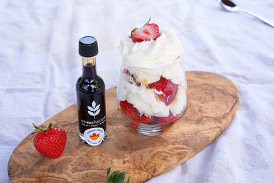 Trifle with Maple Balsamic Marinated Strawberries