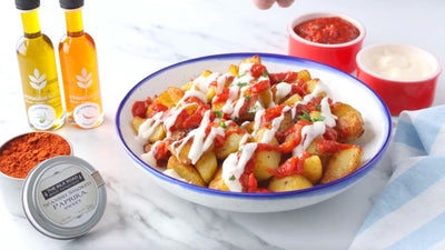 Red Cayenne Chili Olive Oil Patatas Bravas with Extra Virgin Olive Oil