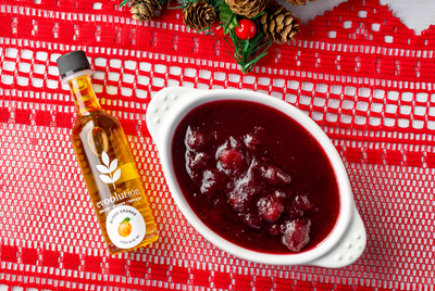 Zesty Cranberry Sauce with Blood Orange Olive Oil