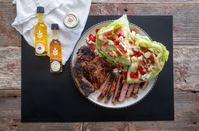 Tuscan Wedge Salad with Truffled Steak