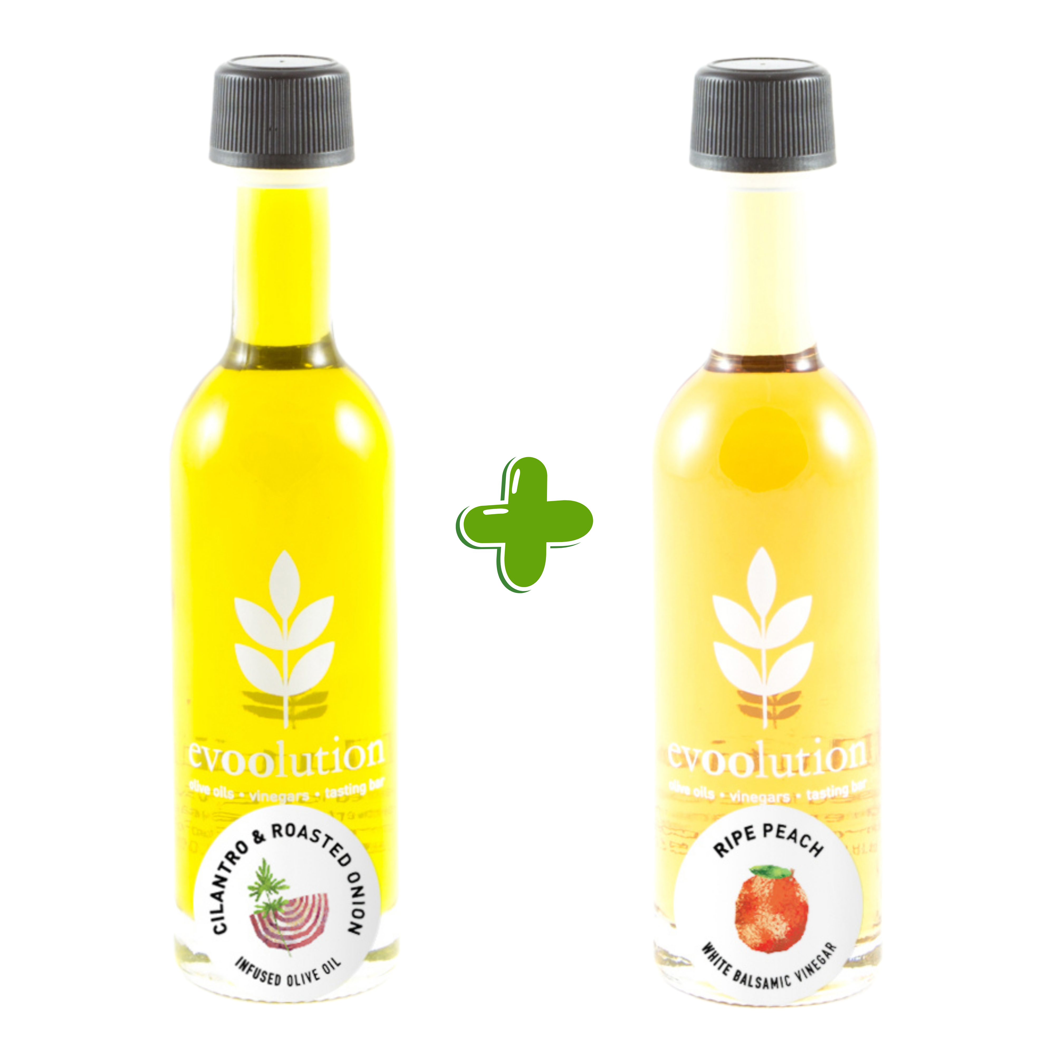 Cilantro & Roasted Onion Olive Oil + Ripe Peach Balsamic – Evoolution