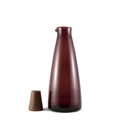 Violet Handblown Glass Carafe