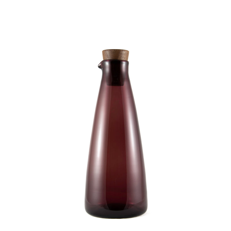 Violet Handblown Glass Carafe