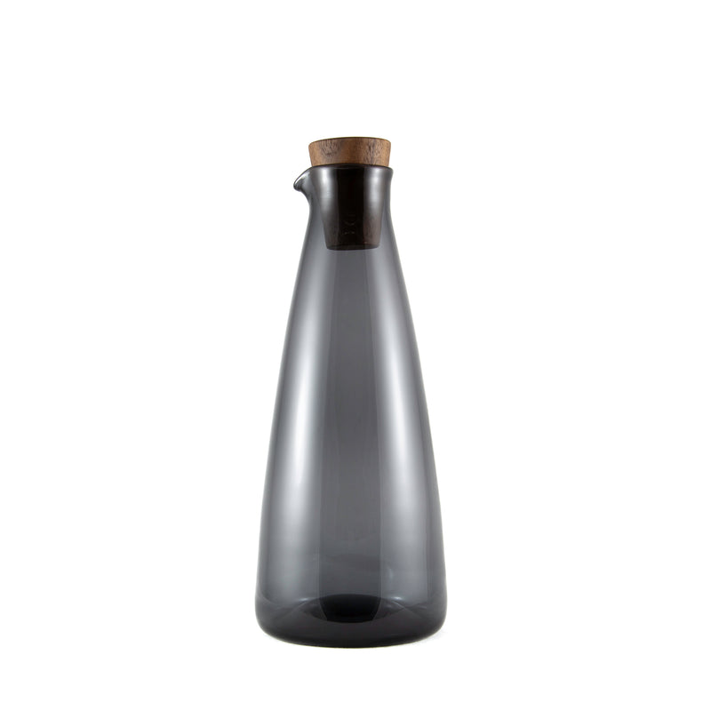 Slate Handblown Glass Carafe