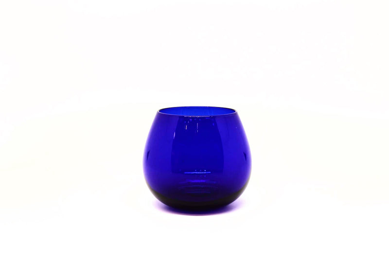 Blue Glass Tulip Cup